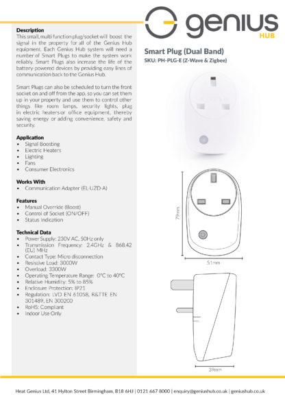 Smart Plug (Dual Band) - Specification